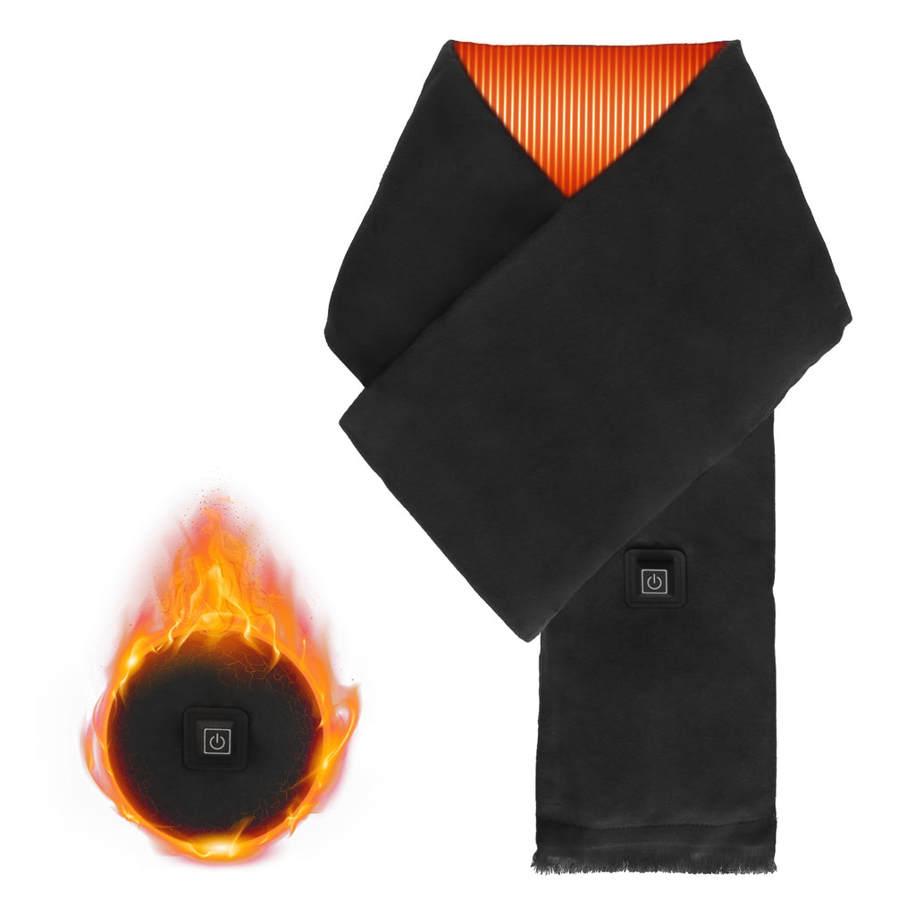 Black heated scarf